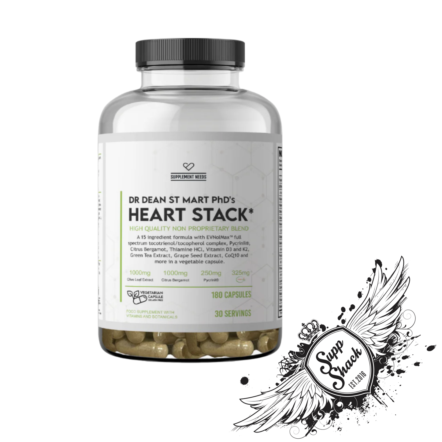 Supplement Needs - Heart Stack - 180 Capsules (30 servings)