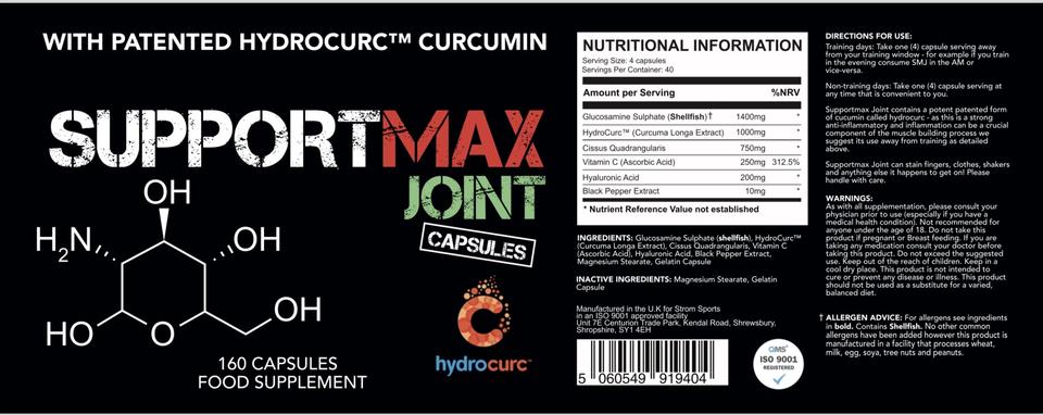 Strom Sports - Supportmax Joint capsules - 160 Capsules